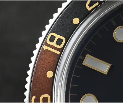 San Martin Root Beer Classic Vintage Luxury Men's Watch 39mm NH34 GMT Automatic Mechanical Watch Sapphire Waterproof 100m SN0109