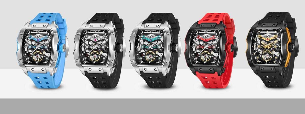PAGANI DESIGN 42 mm-es új Alien modell, átlátszó hátlapos, átlátszó szerkezetű luxus férfi karóra, zafírüveges, automata férfi karóra