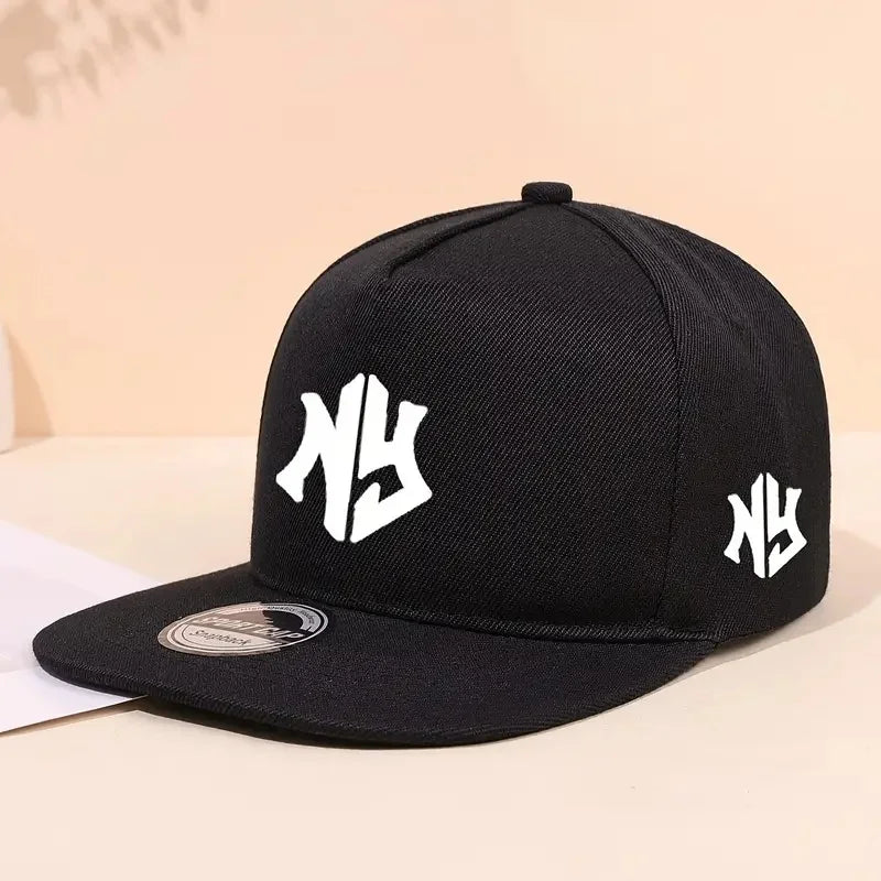 Gorra de béisbol con letras neutras, para primavera y otoño, ajustable, informal, de estilo hip-hop, con visera, ideal para actividades al aire libre y protección solar.