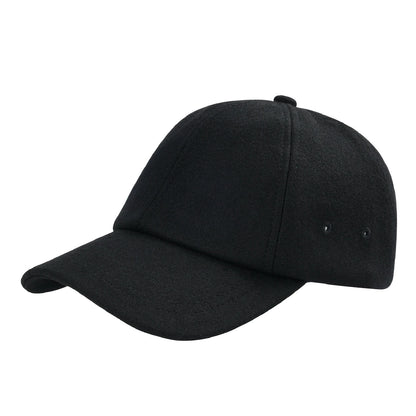 BOTVELA Men's Wool Tweed Baseball Cap Casual Style Soft Adjustable Unstructured Hat