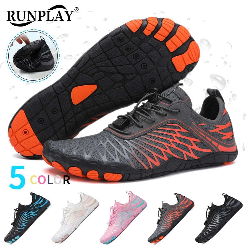 Scarpe da acqua da uomo, scarpe da spiaggia da donna, scarpe aqua da indossare a piedi nudi, scarpe da nuoto ad asciugatura rapida, scarpe da sport per guado, scarpe da canottaggio, pesca e surf