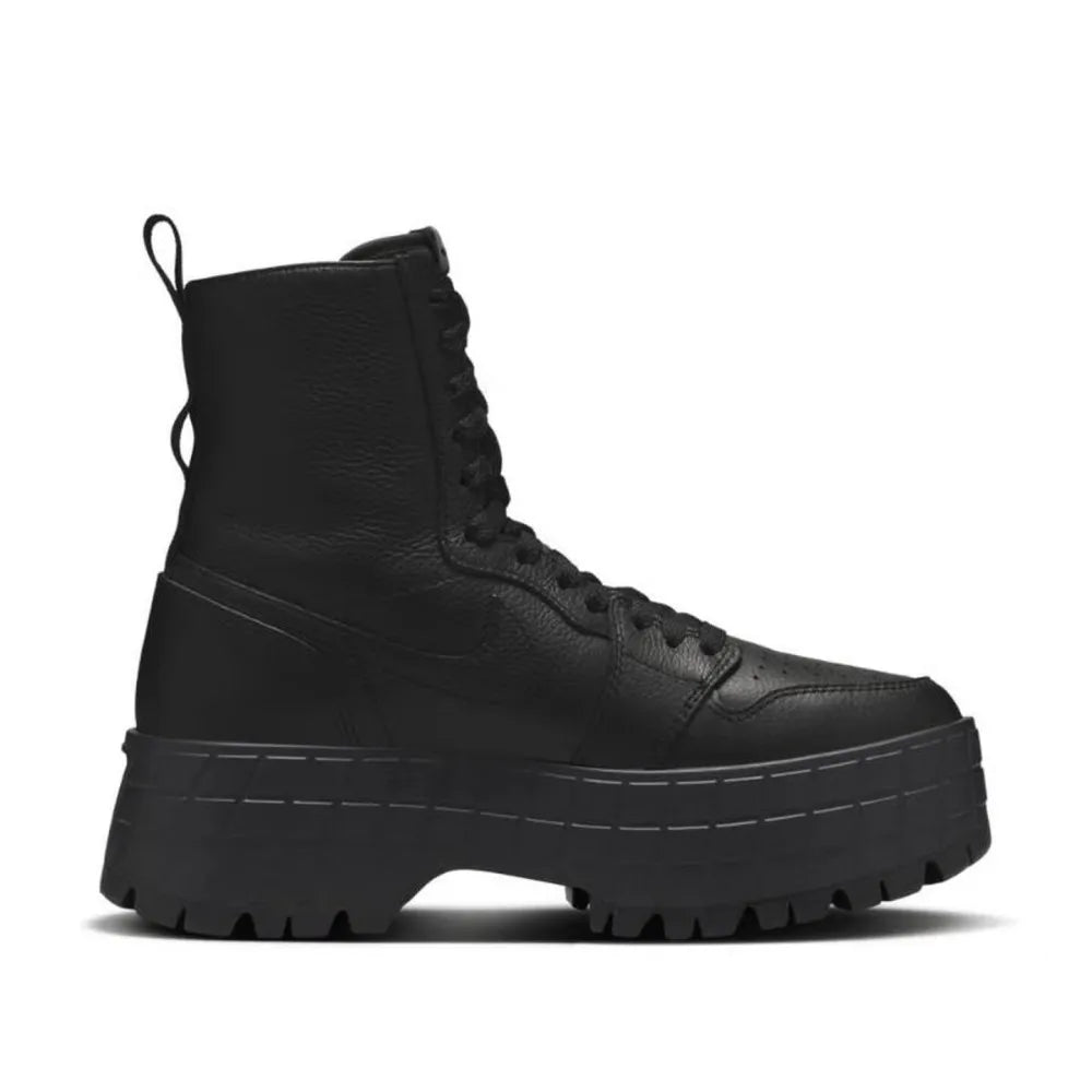 Nike Jordan Air Jordan 1 Brooklyn: Botas de cano curto para mulher, simples, macias, antiderrapantes, resistentes e leves, com biqueira arredondada, pretas FJ5737-001