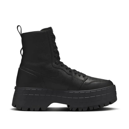 Nike Jordan Air Jordan 1 Brooklyn: Botas de cano curto para mulher, simples, macias, antiderrapantes, resistentes e leves, com biqueira arredondada, pretas FJ5737-001