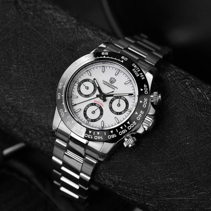 Watchdives WD16500 V2 Quartz Watch VK63 Sweep Sports Chronograph Watches Sapphire AR Coating BGW9 Luminous Waterproof Watches