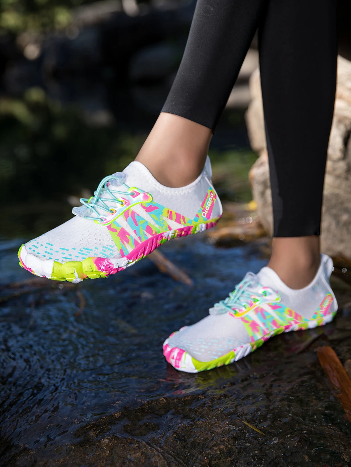 Oiaano New Camo Uomo Donna Scarpe da spiaggia ad asciugatura rapida Stivaletti da acqua a piedi nudi Sneaker acquatiche da uomo Sportive da passeggio