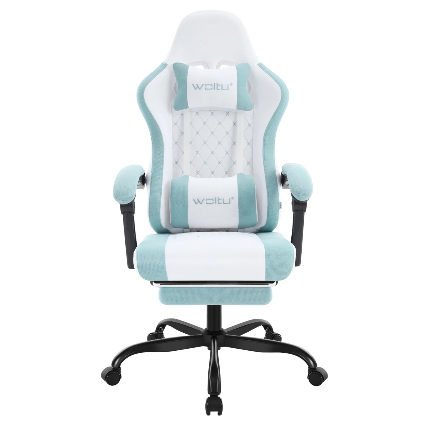 WOLTU sukamoji kompiuterio kėdė su masažo funkcija, ergonominė biuro kėdė su pagalvėle ir pakoju, reguliuojamo aukščio gaming kėdė