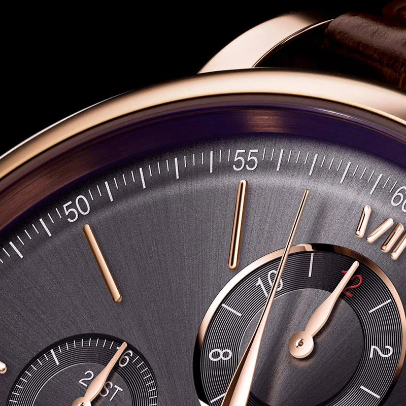 Luxury Brand Switzerland LOBINNI Perpetual Calendar Seagull Automatic Mechanical Men's Watches Sapphire Multi-function L13019-11
