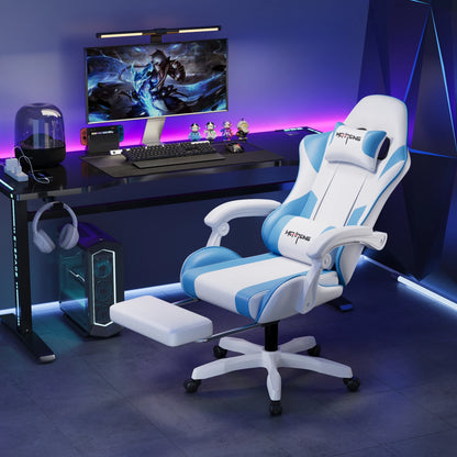Ergonomická moderní otočná židle pro kancelář i domov – e-sportovní herní židle s kolečky v otočném stylu, počítačová herní židle