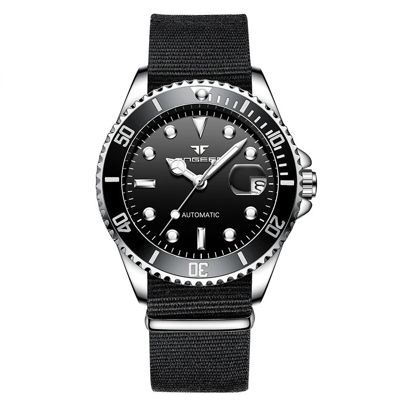 Montres-bracelets mécaniques BINBOND pour hommes, luxueuses, lumineuses, étanches, automatiques, à tourbillon, squelette