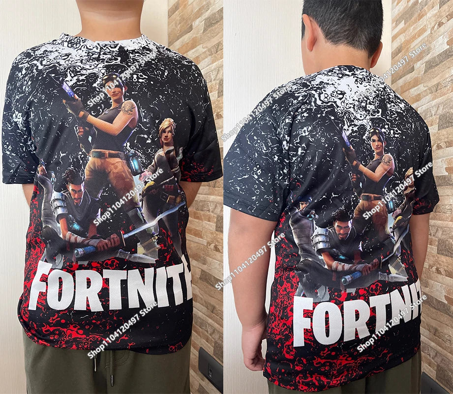 Cartoon Fortnite T Shirt 3D Printed Boys Girls Streetwear Kids Clothes Funny Tshirt O-Neck Summer Tops Birthday Gifts