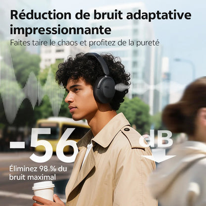 QCY H3S ANC Over-Ear Headphones Bluetooth 6.0 – Hi-Res LDAC Spatial Audio, -56dB Adaptive Noise Cancelling Wireless Headset