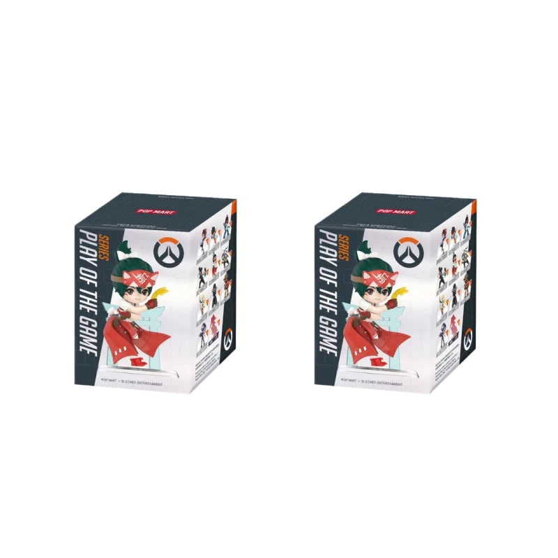POP MART Original Overwatch Play Of The Game Series Blind Box PVC-Sammelfiguren, Schreibtischdekoration, Mädchen-Spielzeugmodell für Fans