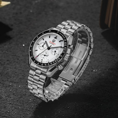 Orologio da uomo Watchdives New Wd1863 al quarzo VK63, cronografo con vetro zaffiro bombato, impermeabile, 39 mm, in acciaio, top brand, orologio business di lusso
