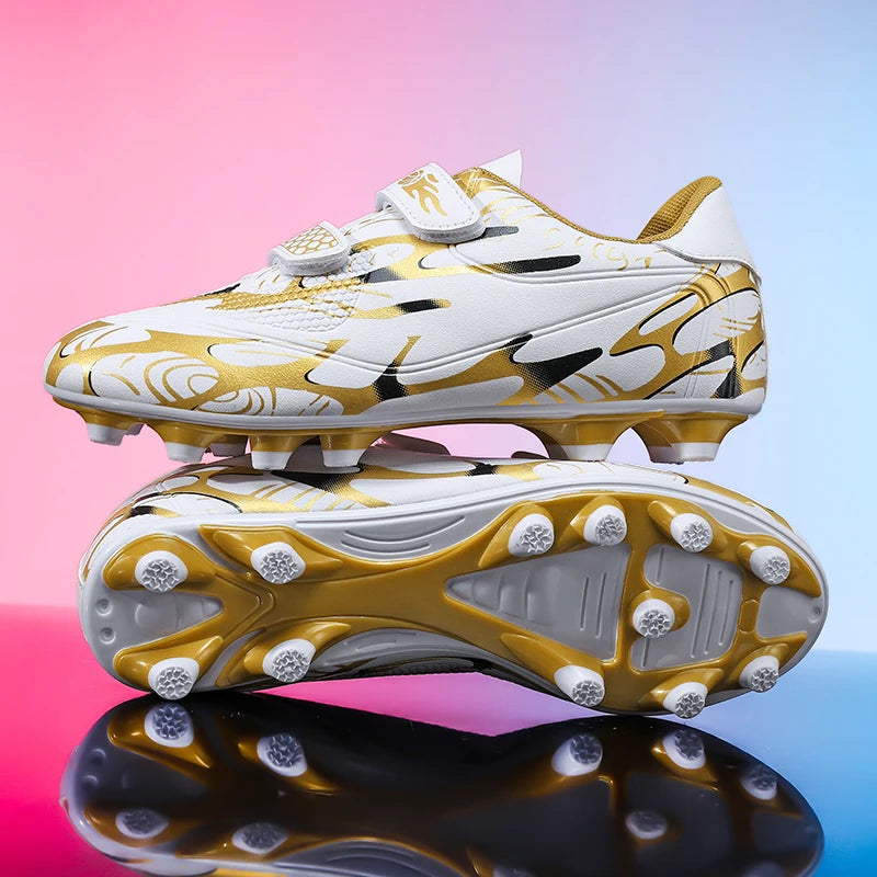 Chaussures de Football pour enfants, crampons de Football en plein air, chaussures de sport professionnelles pour garçons et filles, bottes de terrain de Football de haute qualité pour enfants