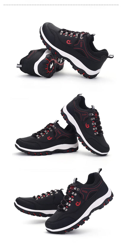 Chaussures décontractées pour hommes, baskets d'été respirantes pour la randonnée et la marche, baskets d'extérieur ultralégères en cuir à enfiler pour l'escalade et le trekking 2026