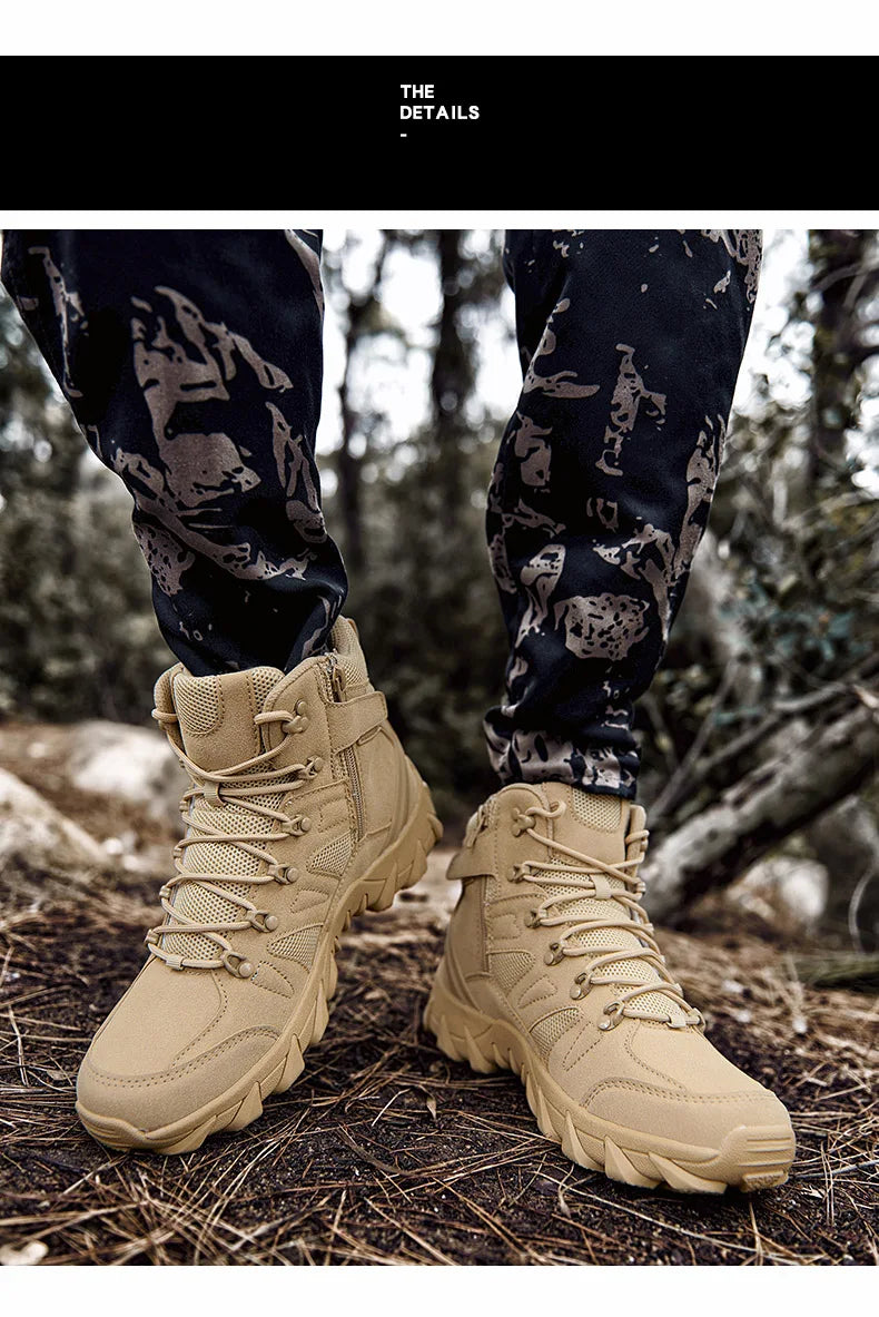Uppgraderade taktiska strids- och träningskängor för män – utomhus, camping, slitstarka, snabb respons, vandringsskor, fiske, jakt och sneakers för herrar