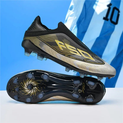Nouvelles chaussures de football pour hommes, chaussures de sport à cheville haute, respirantes, pour futsal, antidérapantes, ultra-légères, chaussures de football de haute qualité pour matchs en extérieur.