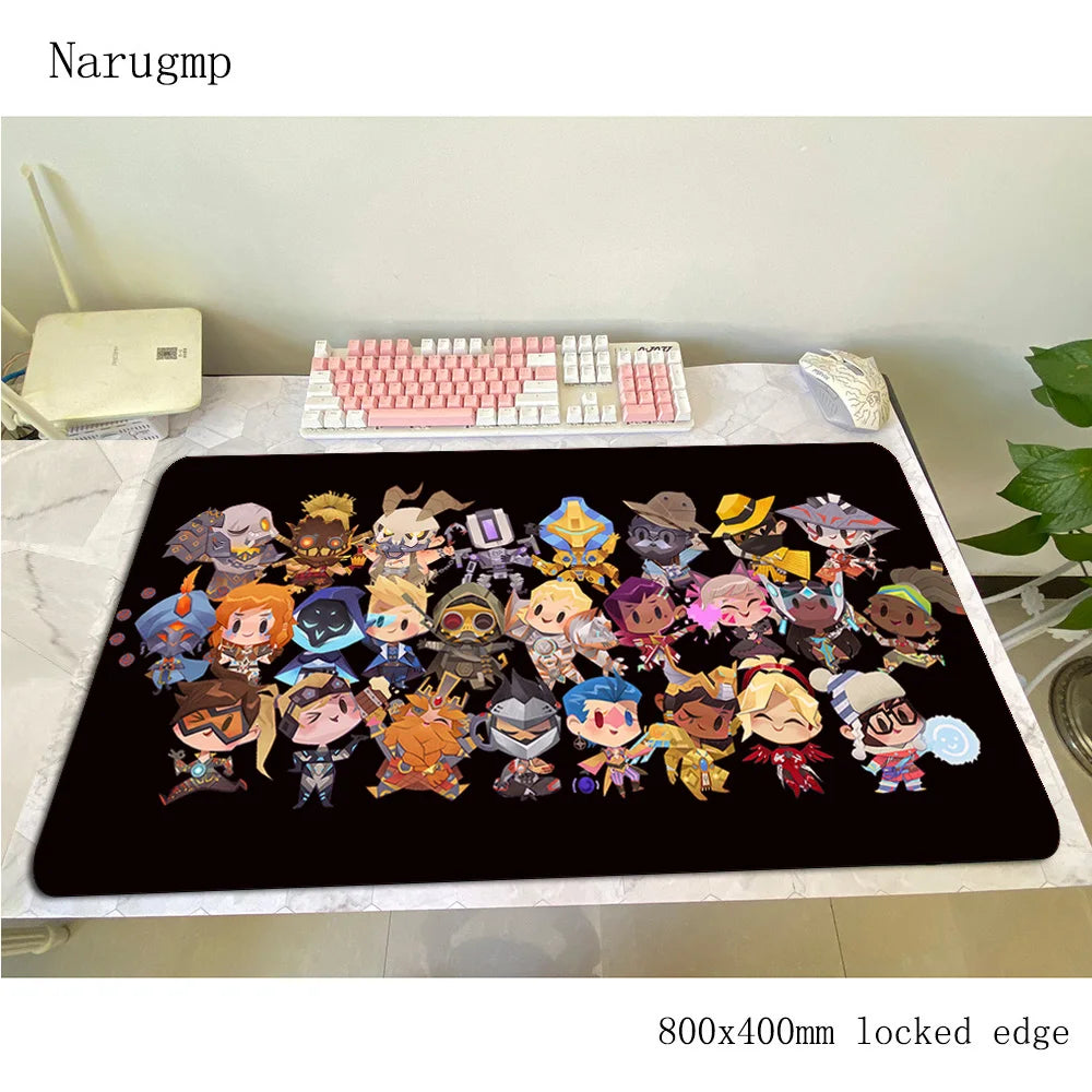 overwatch padmouse 80x40cm gaming mousepad game Halloween Gift large mouse pad gamer computer desk big mat notbook mousemat pc