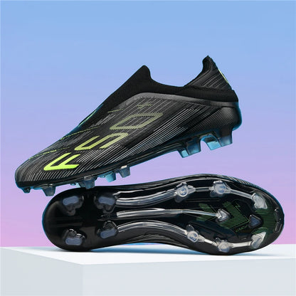 Nouvelles chaussures de football pour hommes, crampons pour terrain gazonné, chaussures de futsal confortables, chaussures de football pour terrain synthétique, chaussures de sport ultralégères, antidérapantes, pour adul