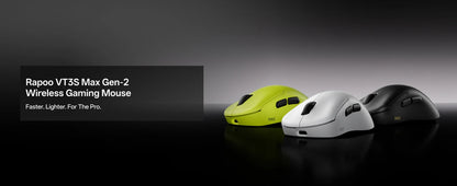 Rapoo VT3S /VT3S MAX GEN-2 Wireless Gaming Mouse True 8K Wireless Polling Rate 49g Ultra Lightweight Up to 750Hr Battery Life