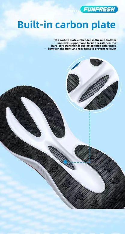 Men's breathable running shoes summer hot sale of the season, casual sporty fish thread soft bottom thick heel cross-border style