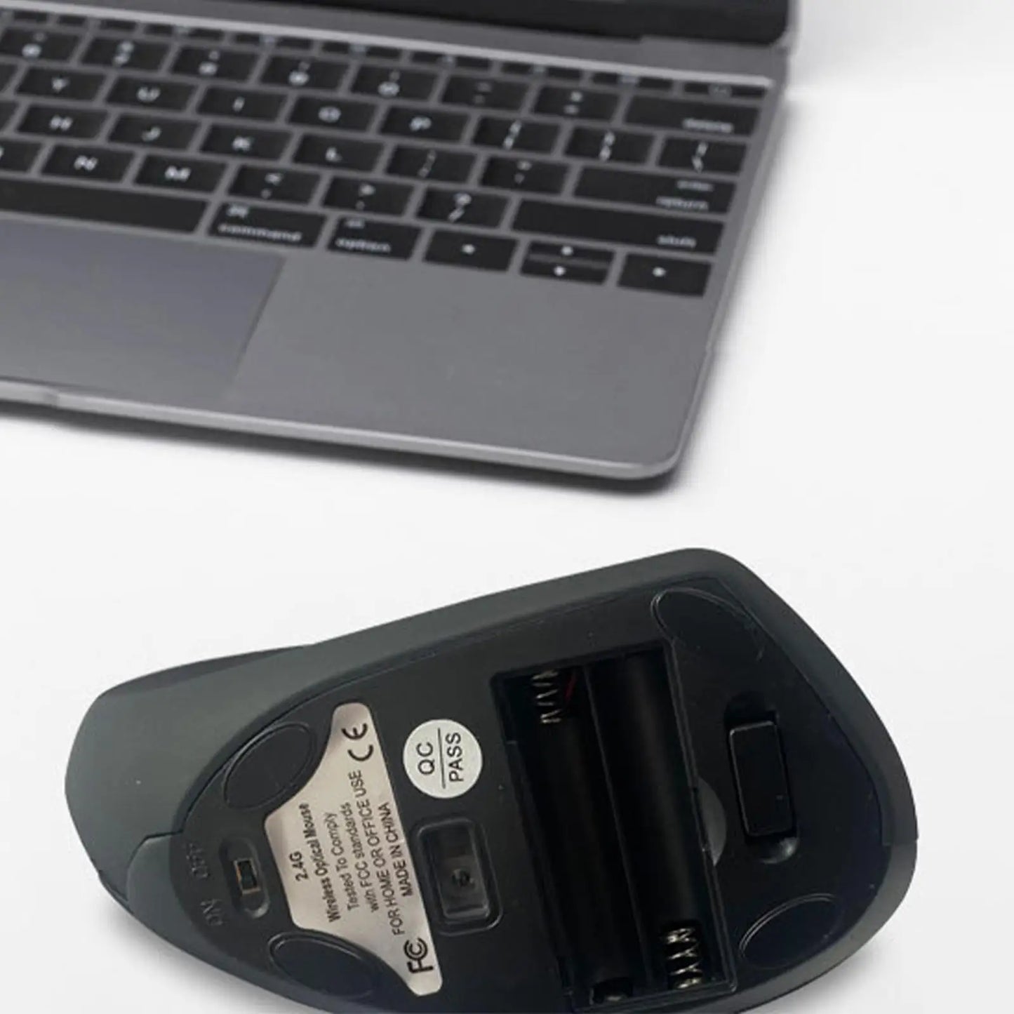 Ratón inalámbrico 2.4G vertical gaming ergonómico 1600DPI para PC, portátil y oficina, mini ratón gaming