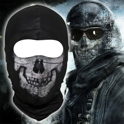 Unisex Ghost Print Skull Motorcycle Face Mask War Game Call Of Duty MWII 2022 COD Ghost Simon Riley Balaclava Mask For Adult