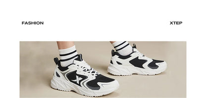 Zapatillas casuales Xtep para hombre, calzado deportivo de verano resistente, con cordones, antideslizante y resistente al desgaste para exteriores 876219320026