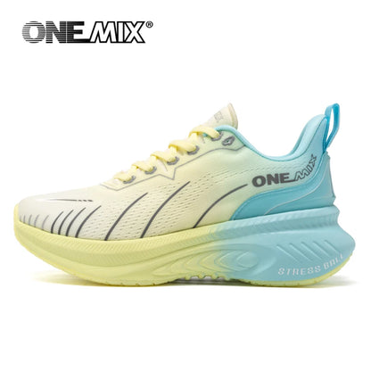 ONEMIX fehér útifutó cipő férfiaknak, légpárnás szabadtéri sportcipő, férfi edzőcipő, nyári futócipő, női lábbeli