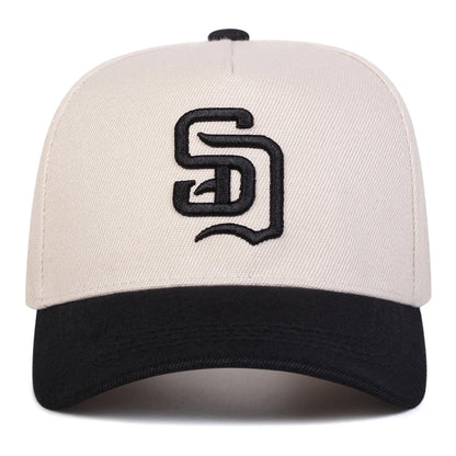 Șepci de baseball unisex cu broderie cu litere SD, șepci casual reglabile, șepci de protecție solară pentru primăvară și toamnă, de purtat în aer liber