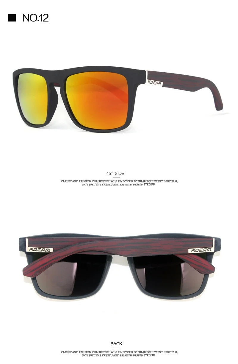 Outdoor Sport Square Myopia Lens Prescription Sunglasses Men Polarized Driving Anti-Glare Myopes Lunettes 0 -0.5 -0.75 Hoz -6.0