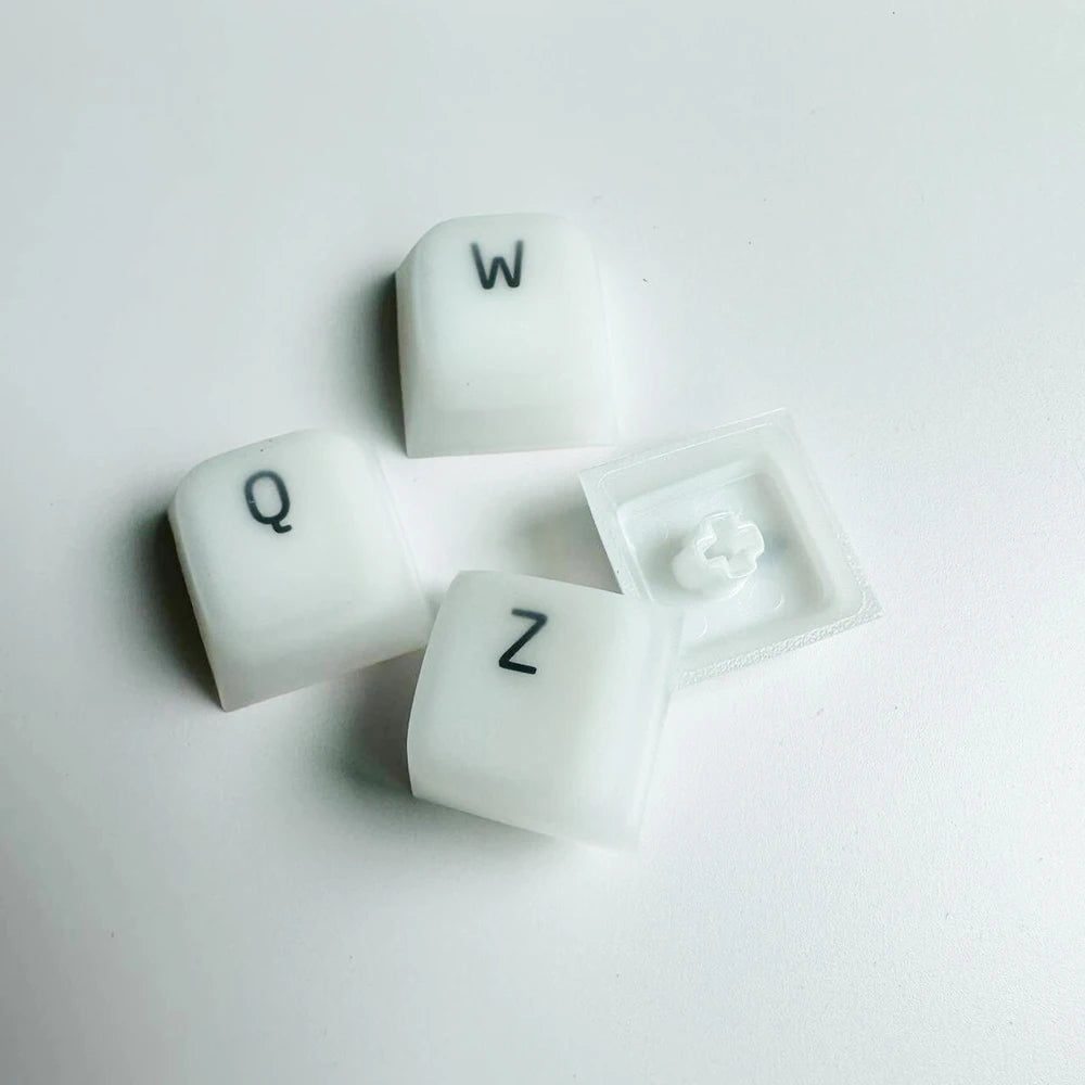 Nogi Cherry Profile ABS Silicone Keycap White Black Sakura Pep Very Peri for Keyboard Gh60 Poker 87 TKL 104 ANSI Xd64 Bm60 Xd68