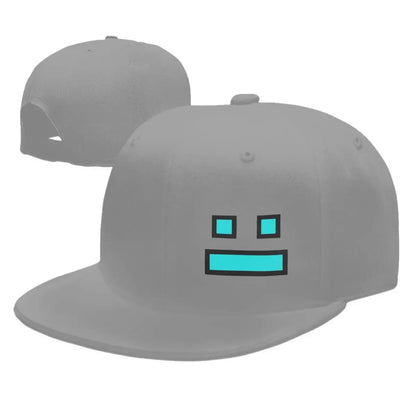 Czapki z daszkiem z gry Geometry Dash – czapki baseballowe typu snapback dla mężczyzn i kobiet, czapki regulowane, czapki hip-hopowe, czapki typu casquette