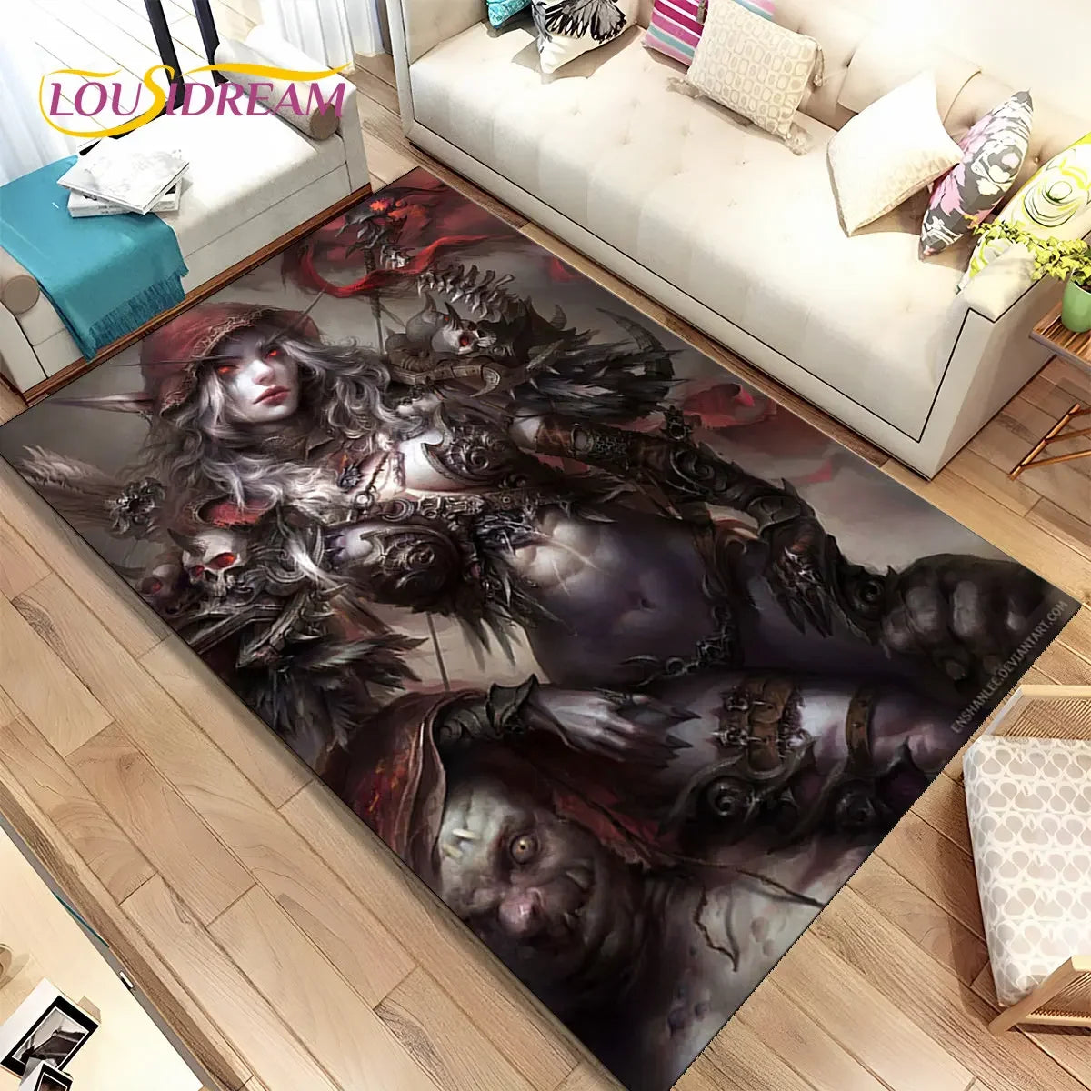 World of Warcraft,WOW ,Game Gamer Area Rug,Carpet Rug for Living Room Bedroom Sofa Doormat Decoration, Kid Non-slip Floor Mat 3D