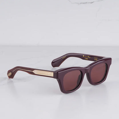 DEALAN Decade kollekció férfi klasszikus teknősbéka mintás arany napszemüveg, vintage stílusú, macskaszem alakú, vastag acetát keretű, UV400 védelemmel