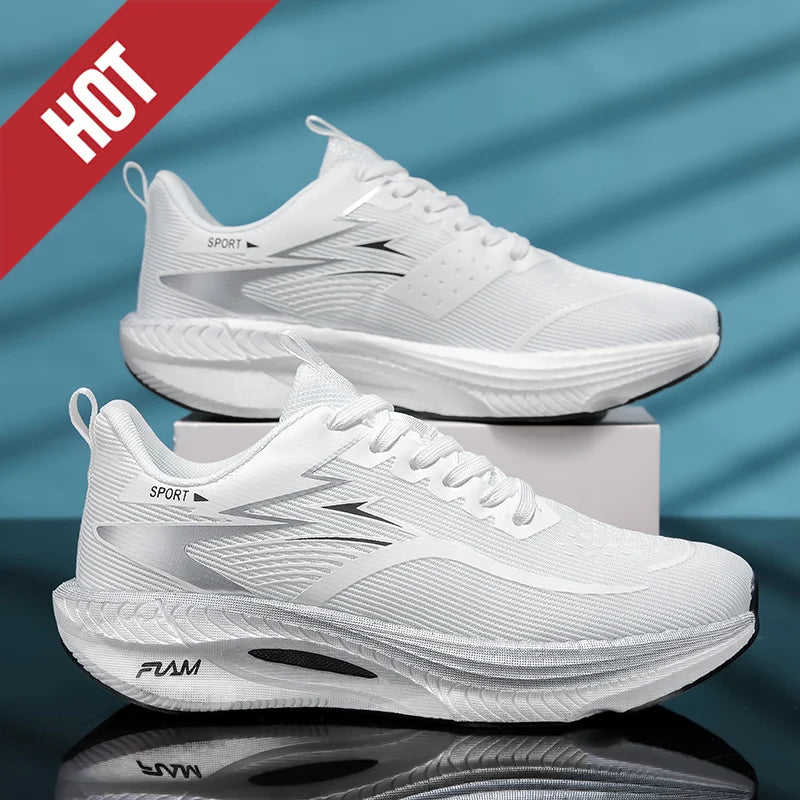 NEUE Laufschuhe mit Carbonplatte für Marathon, Herren, sportlich, atmungsaktiv, leicht, Damen, bequeme rutschfeste Sportsneaker, Casual