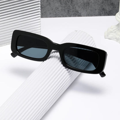 Fekete négyzet alakú napszemüveg férfiaknak, téglalap alakú, kicsi, retro stílusú, fekete lencsés, vezetéshez és horgászathoz, Oculos UV400