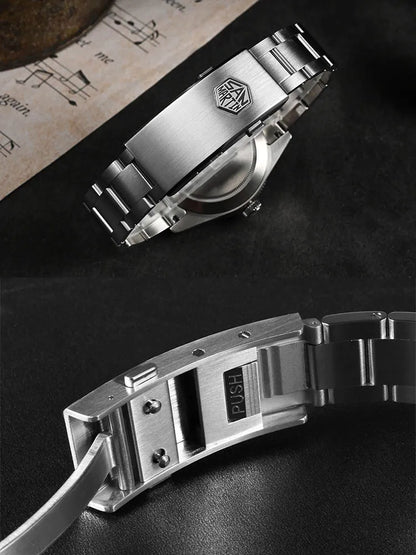 San Martin Root Beer Classic Vintage Luxury Men's Watch 39mm NH34 GMT Automatic Mechanical Watch Sapphire Waterproof 100m SN0109