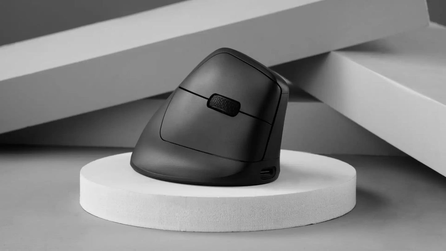 Ratón ergonómico inalámbrico Keychron M5 óptico con tasa de sondeo 8K, 2.4GHz y Bluetooth, Type-C, sensor 3950