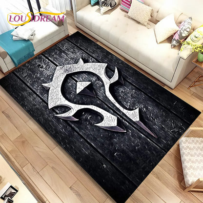 World of Warcraft,WOW ,Game Gamer Area Rug,Carpet Rug for Living Room Bedroom Sofa Doormat Decoration, Kid Non-slip Floor Mat 3D