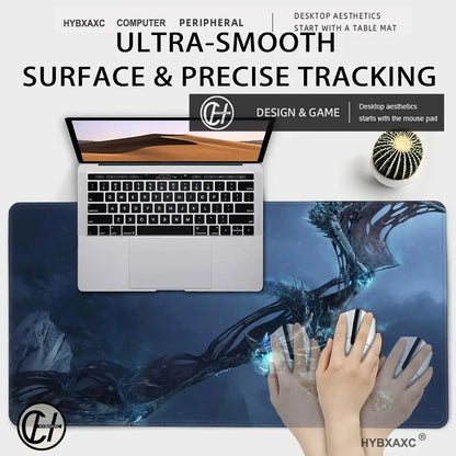 XXL Gaming Accessories Gamer Keyboard Desk Mat Non-Slip World of Warcraft Lich King Laptop Notebook Mousepad Mouse Mats HYBXAXC