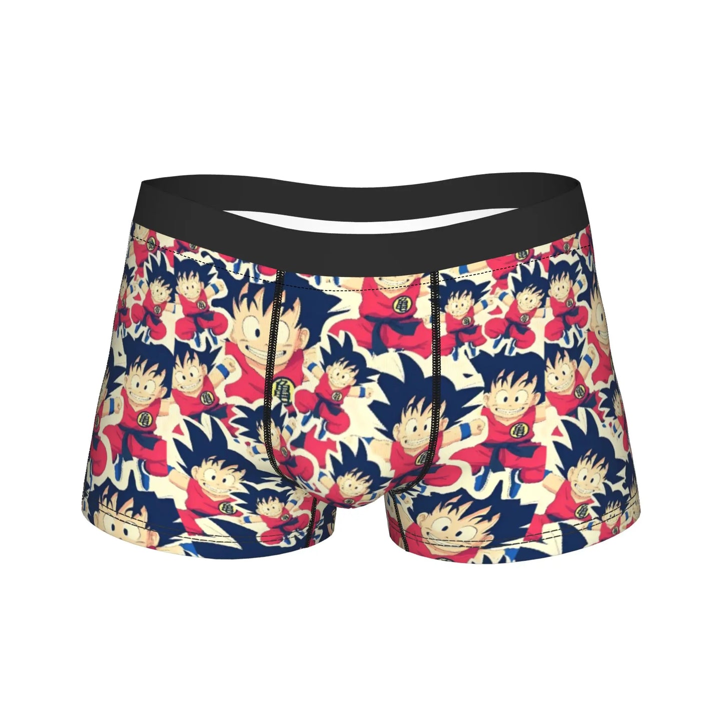 Men Dragon Ball Z Goku Vegeta DBZ Underwear  Funny Boxer Briefs Shorts Panties Homme Soft Underpants Plus Size