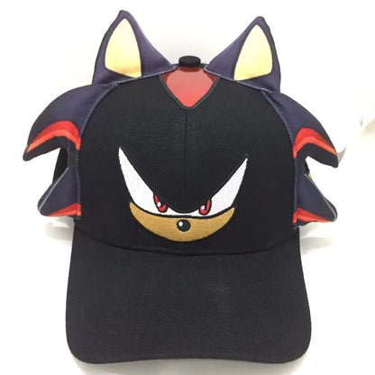 Șapcă de baseball 3D „Shadow the Hedgehog” pentru adulți și copii, cu imprimeu Sonic, Amy, Tails și Knuckles, cu margine plată și limba de rață, cadou