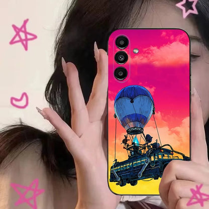 R-Royales F-Fortnites Handyhülle für Samsung S24,S21,S22,S23,S30,Ultra,S20,Plus,Fe,Lite,Note,10,9,5G, Schwarz, Soft Cover