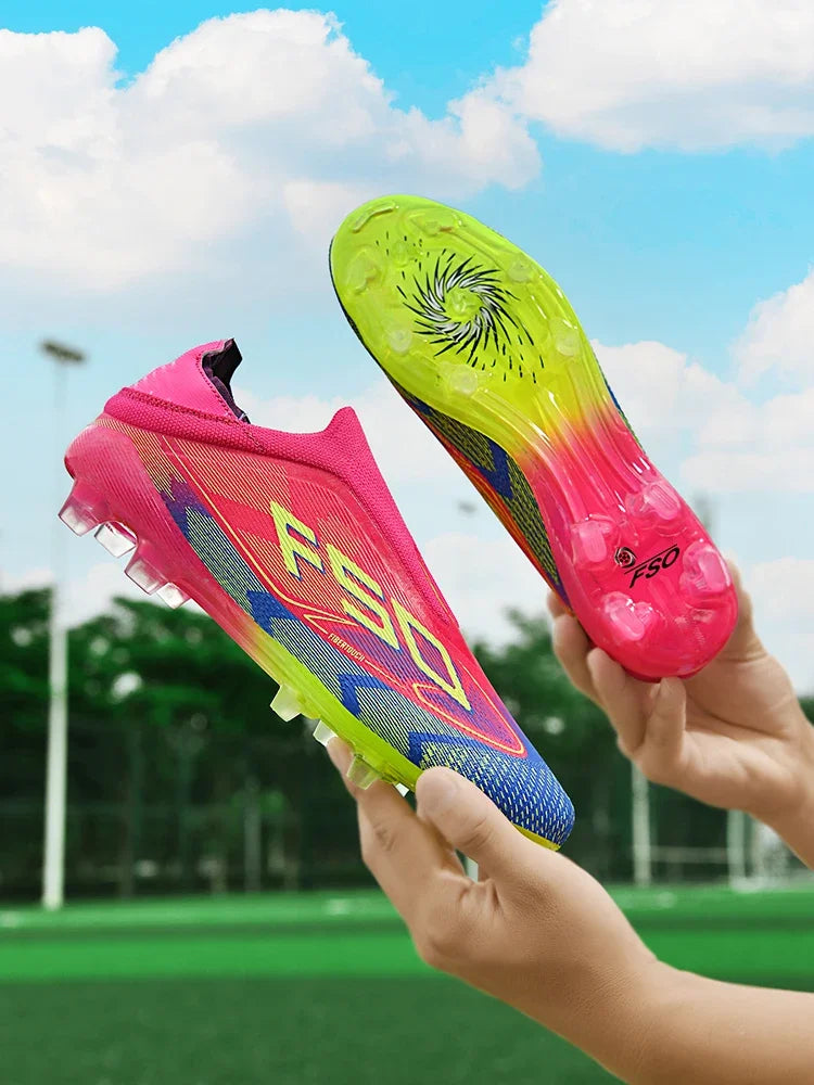 Chaussures de football professionnelles originales pour hommes, résistantes au gazon, chaussures de football décontractées de haute qualité pour hommes, chaussures de football pour entraînement rapide