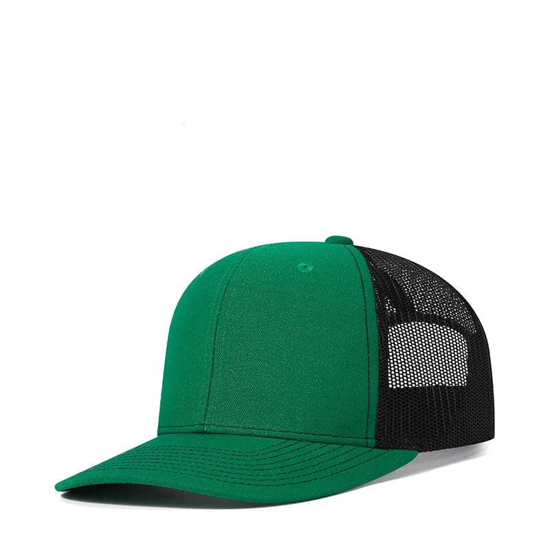 Czapki z daszkiem typu „trucker” w 38 kolorach, na świeżym powietrzu, z zatrzaskiem, czapki typu „dad hat”, hip-hopowe, męskie, damskie, regulowane, dla chłopców i dziewcząt, czapki baseballowe