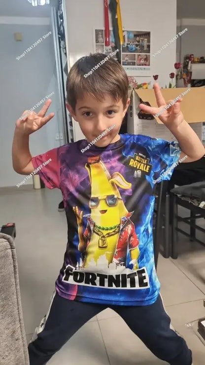 Sudaderas con capucha para niños y niñas Fortnite, sudadera infantil 3D, Battle Royale, sudaderas para hombre, moda de otoño, ropa infantil