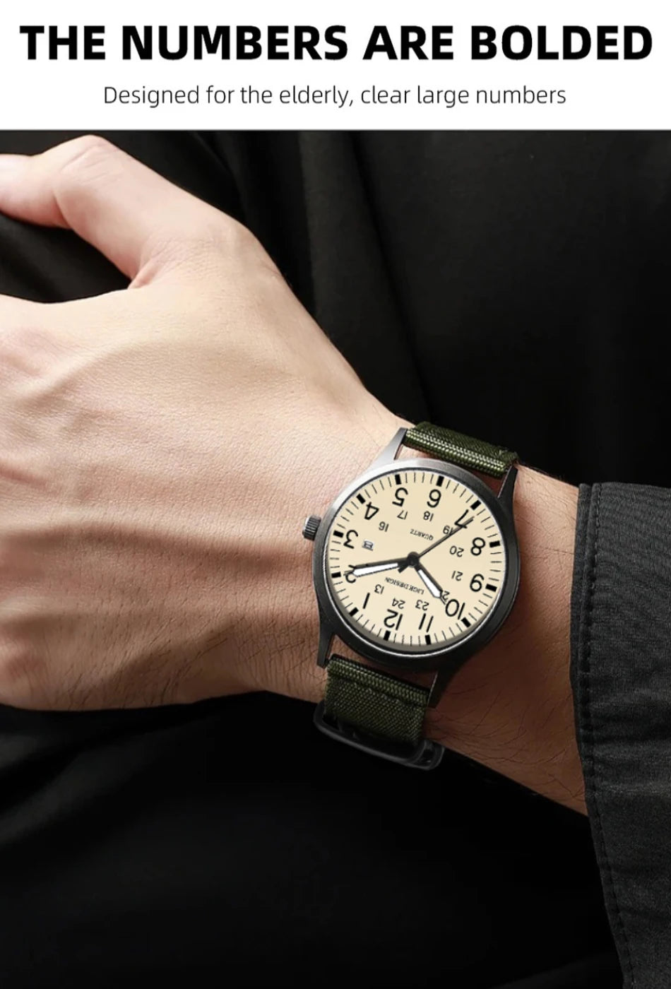 LIGE Top Brand Luxury Men Quartz Watch Date Nylon Leather Waterproof Luminous Military Sports Watches For Men relogios masculino