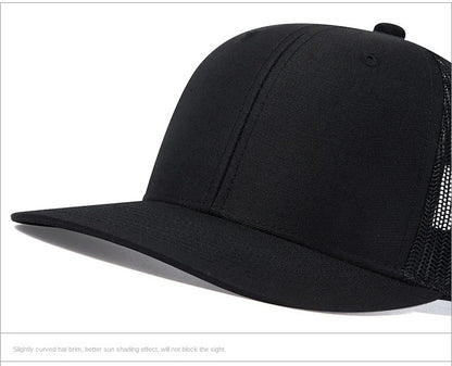 Czapki z daszkiem typu „trucker” w 38 kolorach, na świeżym powietrzu, z zatrzaskiem, czapki typu „dad hat”, hip-hopowe, męskie, damskie, regulowane, dla chłopców i dziewcząt, czapki baseballowe