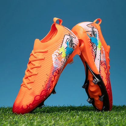 Nouvelles chaussures de football pour hommes, ultralégères, crampons longs FG, chaussures d'entraînement, chaussures de football antidérapantes pour l'extérieur, livraison directe
